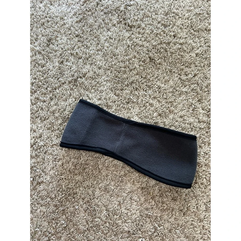 The North Face Polartec Fleece Headband Ear Warmer Gray Hiking Outdoors One Size
